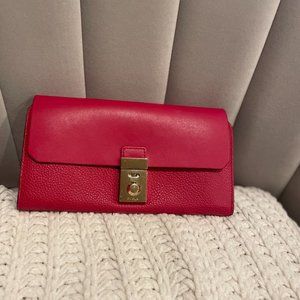 Red Furla Wallet - Never Used
